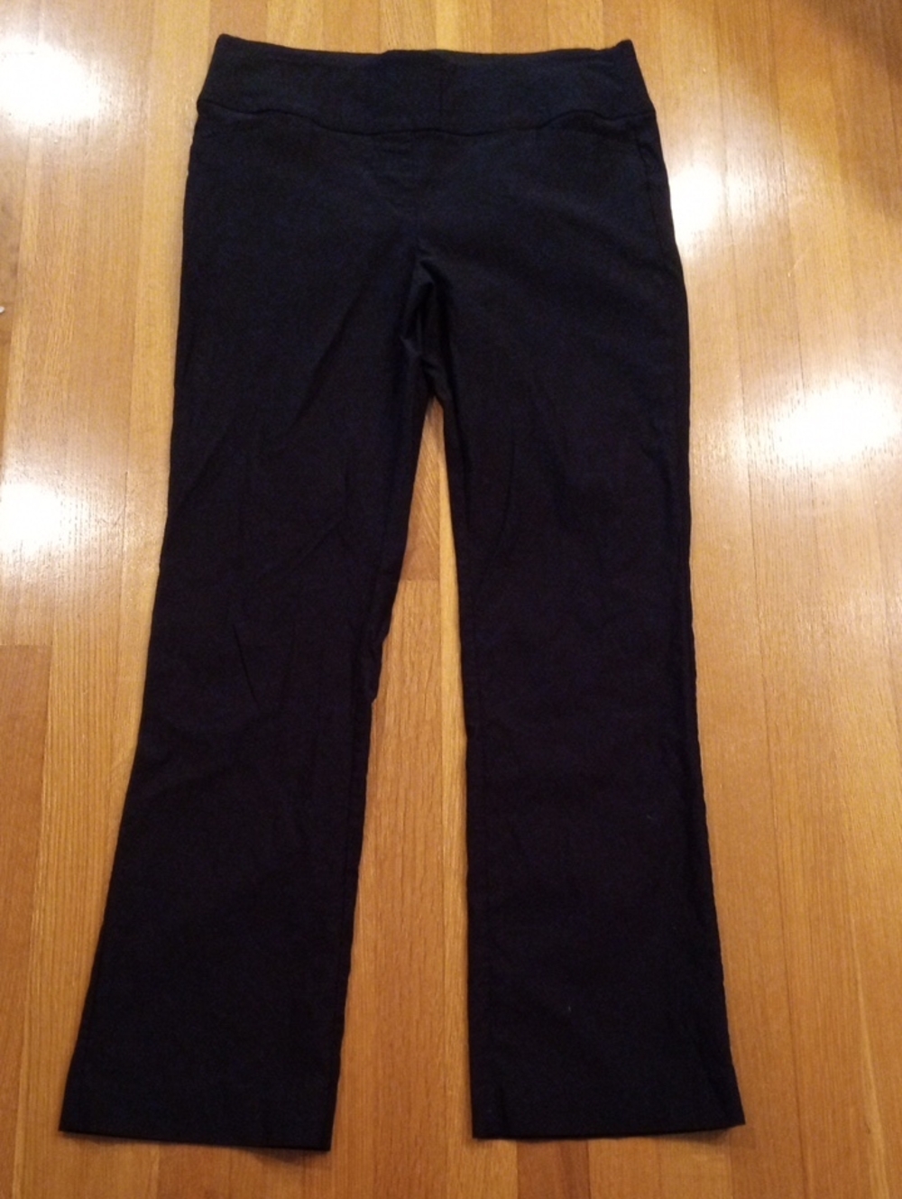NWOT Apt. 9 Stretchy Black Women's Dress Pants Large